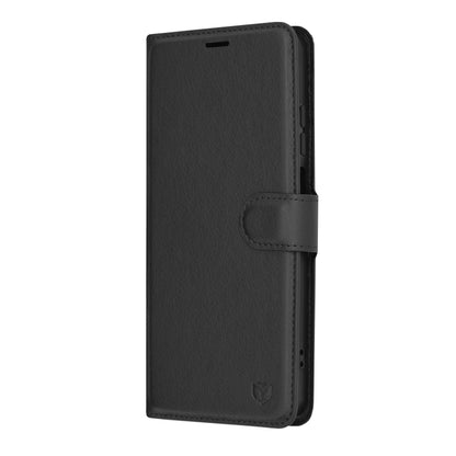 Husa pentru Motorola Moto G04s / E14 / G04 / G24, Techsuit, Leather Folio, Neagra
