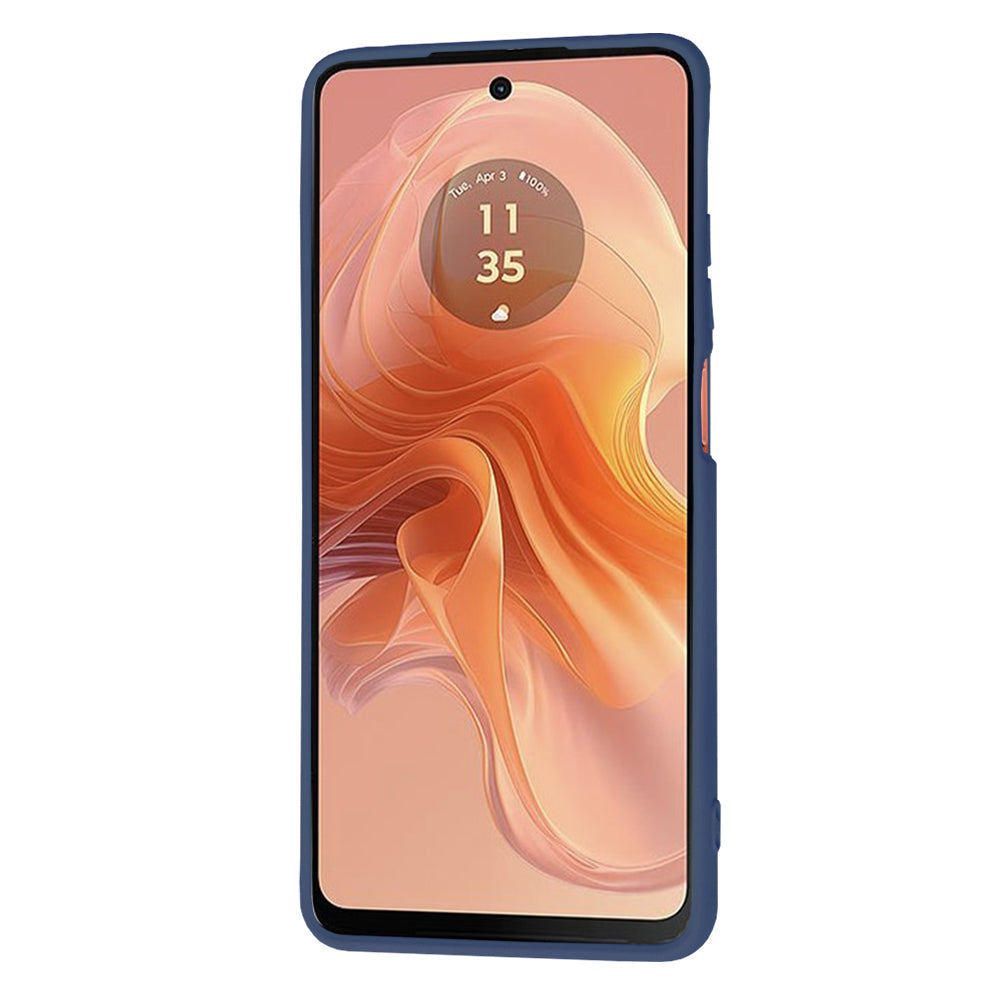 Husa pentru Motorola Moto G04s / E14 / G04, Techsuit, SoftFlex, Bleumarin