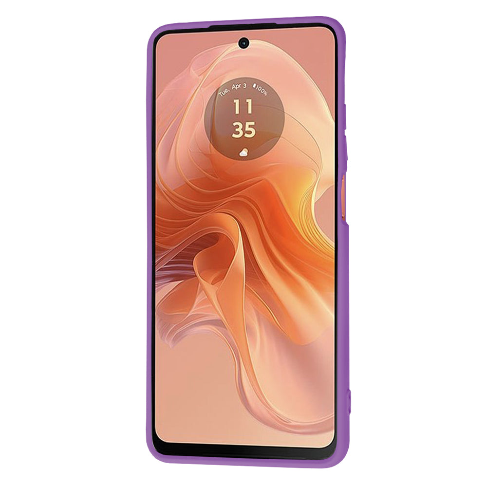 Husa pentru Motorola Moto G04s / E14 / G04, Techsuit, SoftFlex, Mov