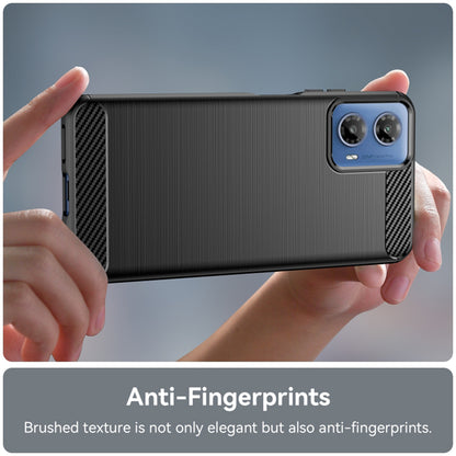 Husa pentru Motorola Moto G04s / E14 / G24 Power / G04 / G24, Techsuit, Carbon, Neagra