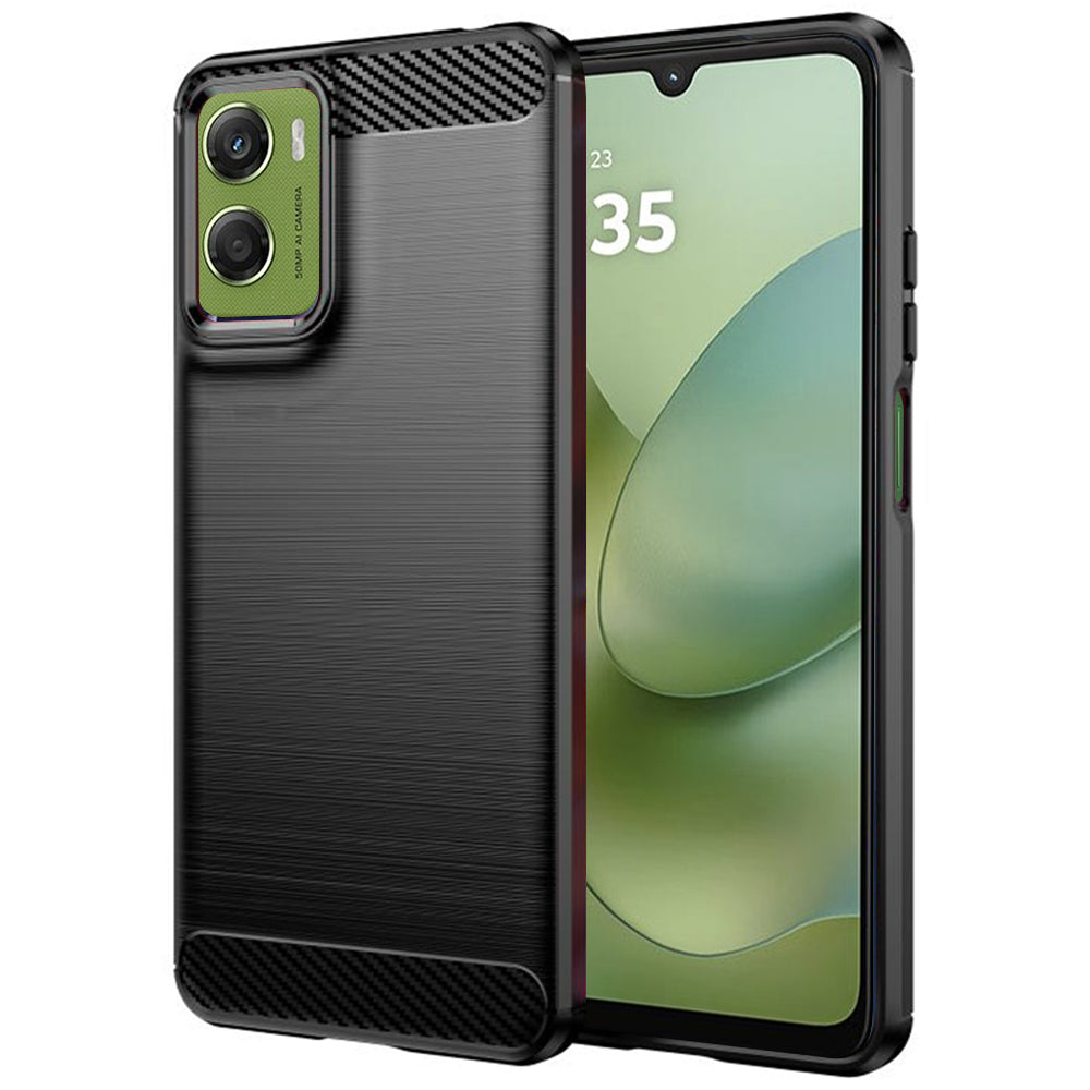 Husa pentru Motorola Moto G06 Power / G06, Techsuit, Carbon, Neagra