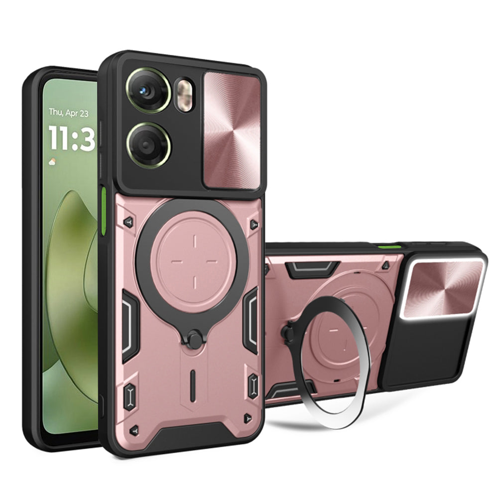 Husa pentru Motorola Moto G06, Techsuit, CamGuard Pro, Roz Aurie