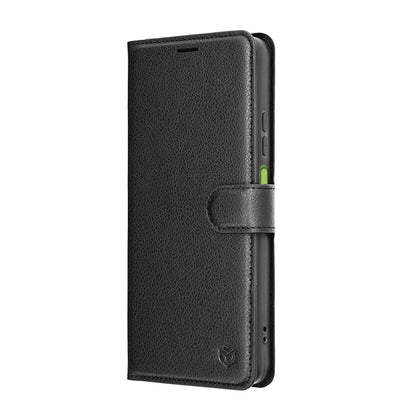 Husa pentru Motorola Moto G06, Techsuit, Leather Folio, Neagra