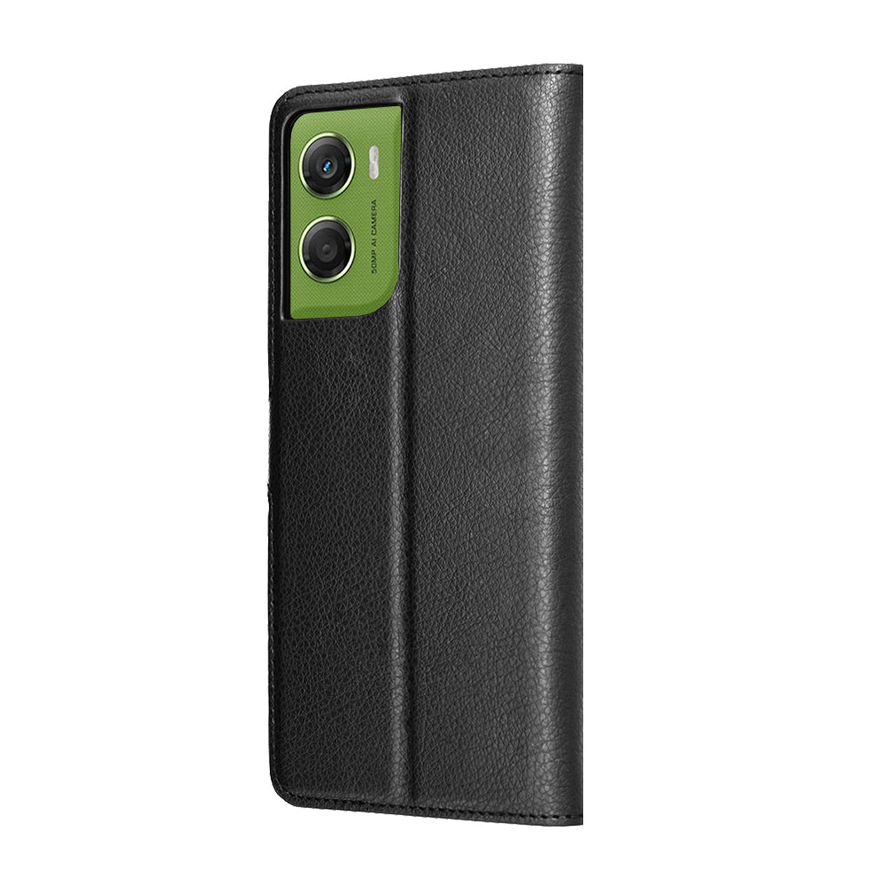 Husa pentru Motorola Moto G06, Techsuit, Leather Folio, Neagra