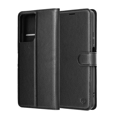 Husa pentru Motorola Moto G06, Techsuit, Leather Folio, Neagra