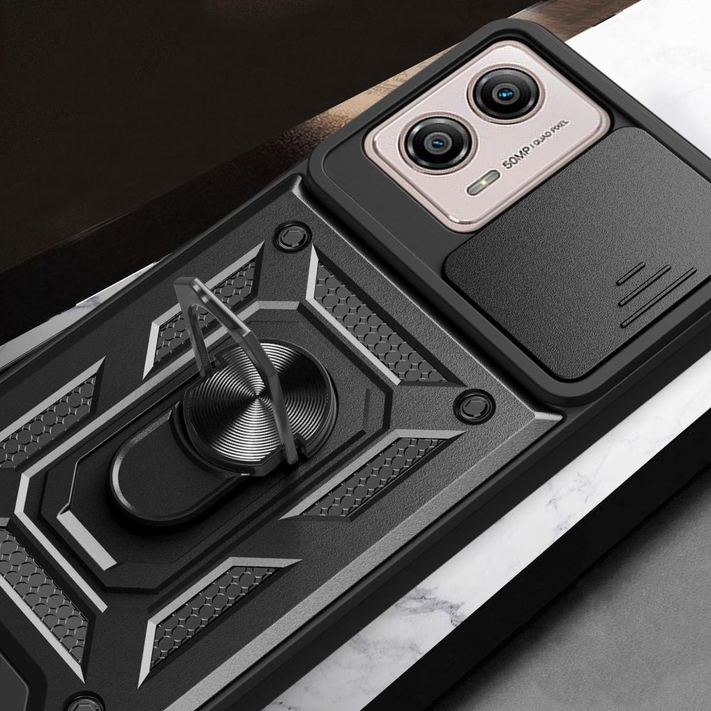 Husa pentru Motorola Moto G13 / G23 / G53, Techsuit, CamShield, Neagra
