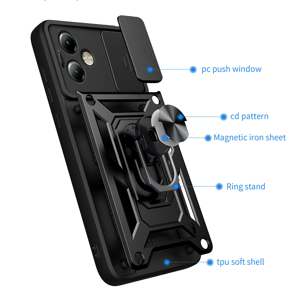 Husa pentru Motorola Moto G14, Techsuit, CamShield, Albastra