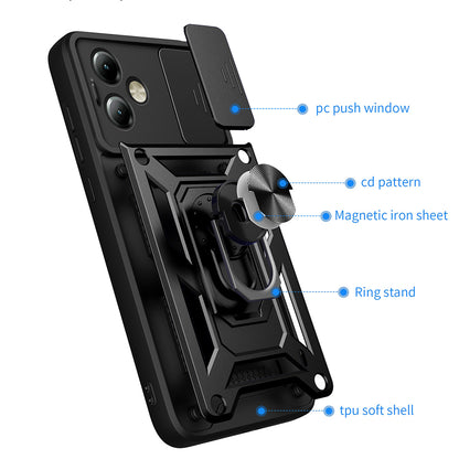 Husa pentru Motorola Moto G14, Techsuit, CamShield, Albastra
