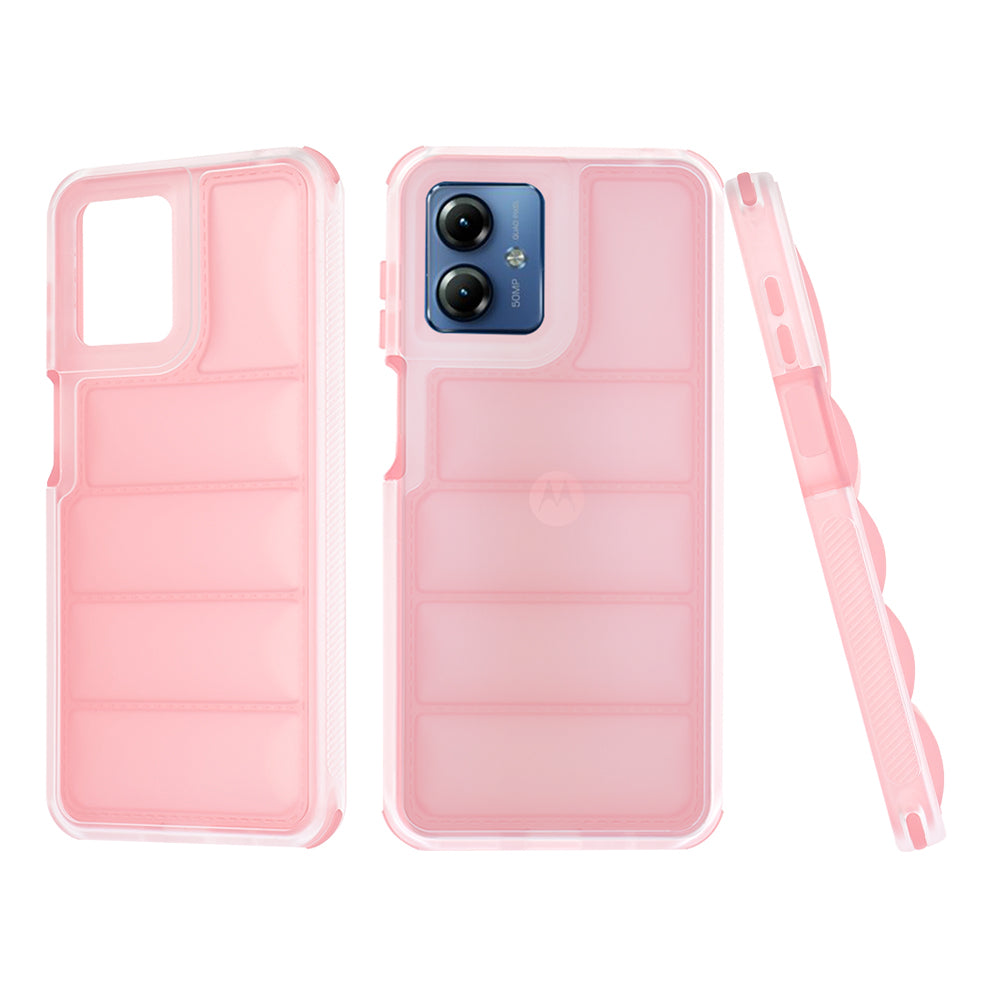 Husa pentru Motorola Moto G14, Techsuit, Wave Shield, Roz