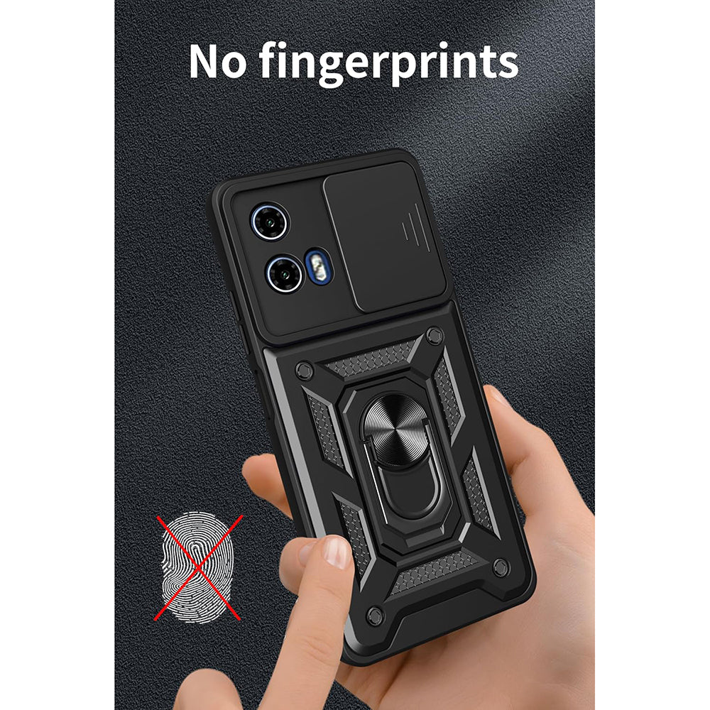 Husa pentru Motorola Moto G15 / G15 Power, Techsuit, CamShield, Neagra