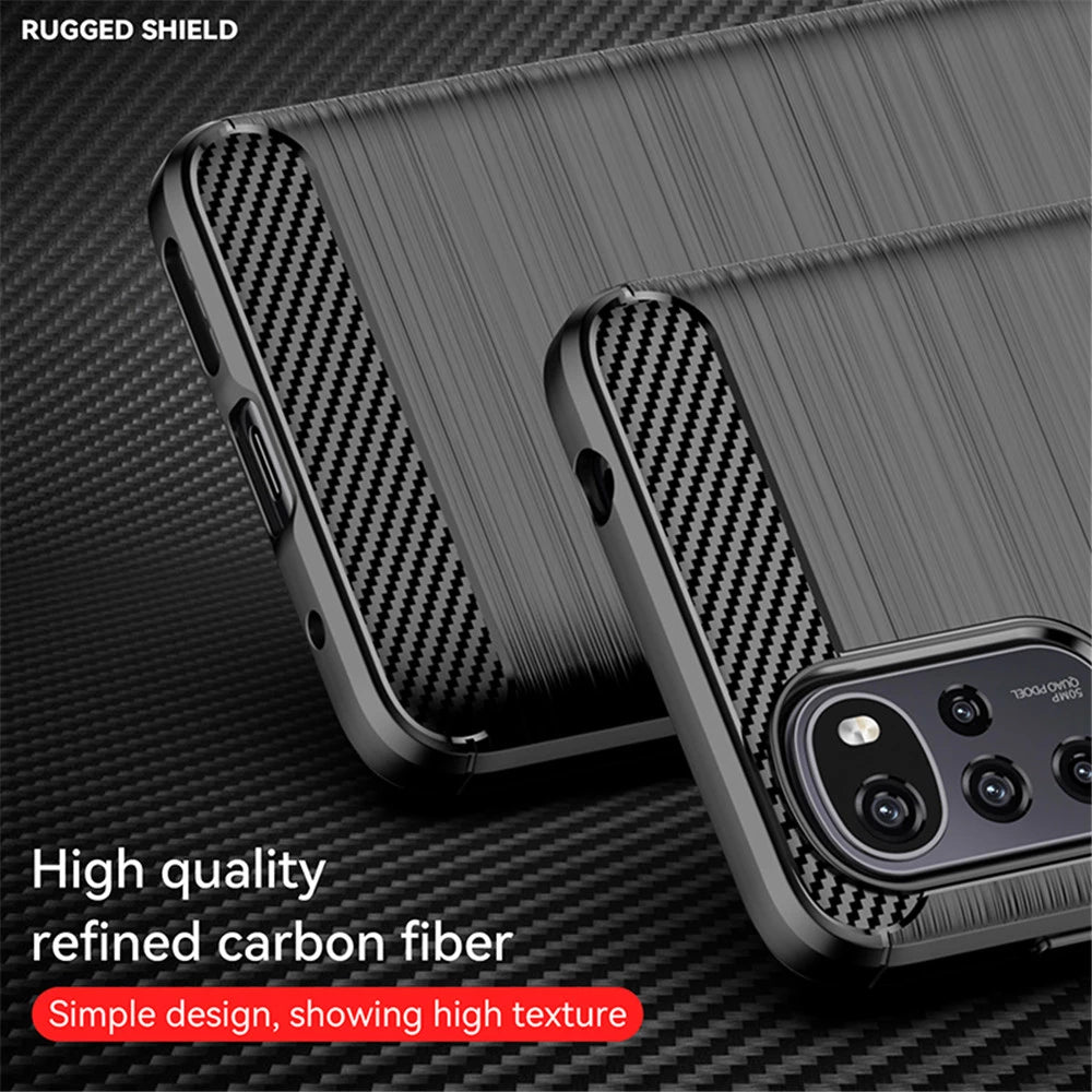Husa pentru Motorola Moto G22, Techsuit, Carbon, Neagra