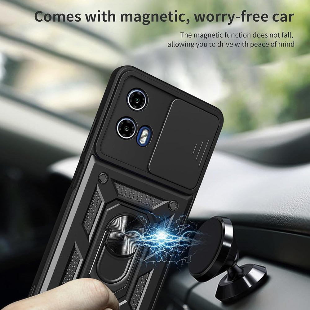 Husa pentru Motorola Moto G31 / G41, Techsuit, CamShield, Neagra