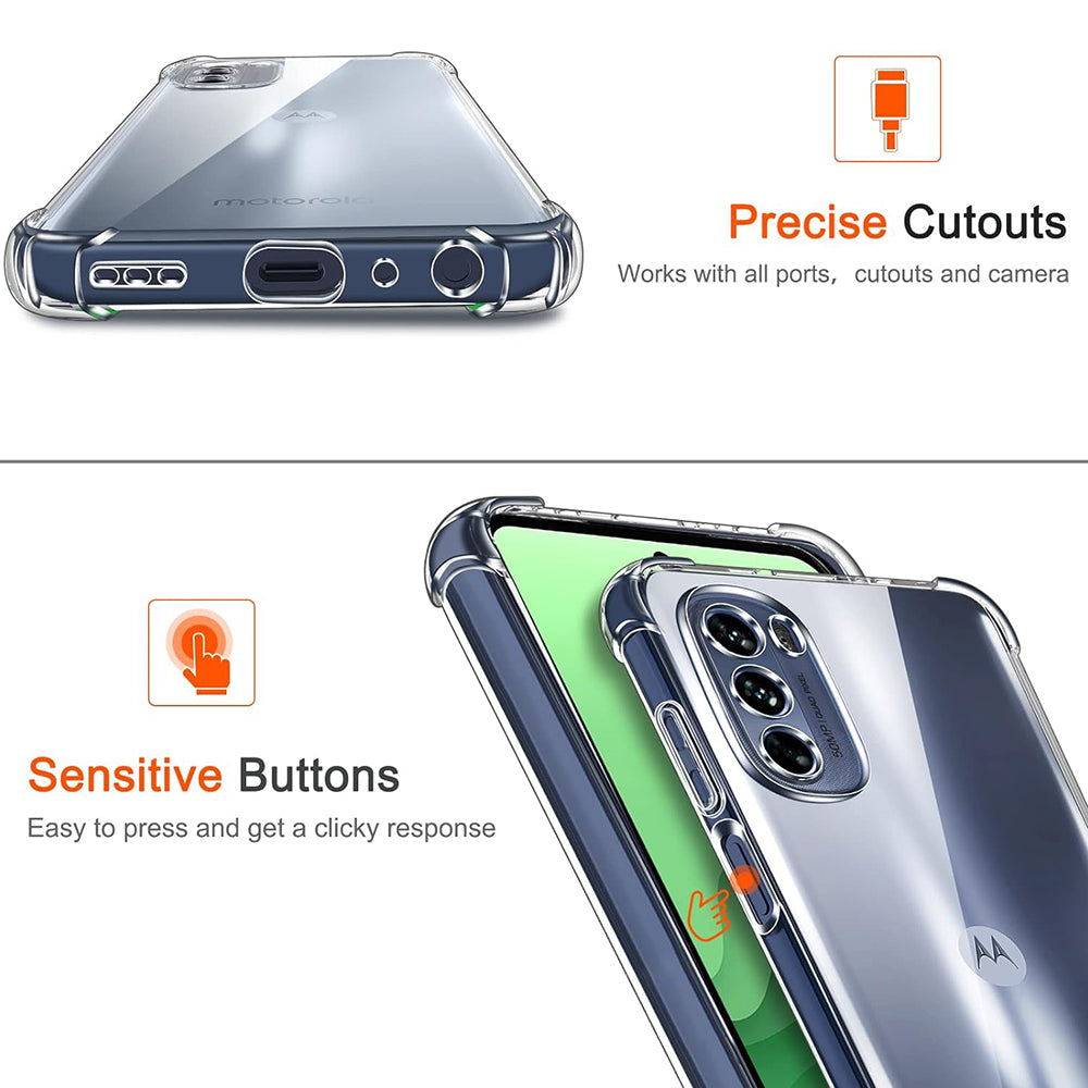 Husa pentru Motorola Moto G31 / G41, Techsuit, Shockproof Clear, Transparenta