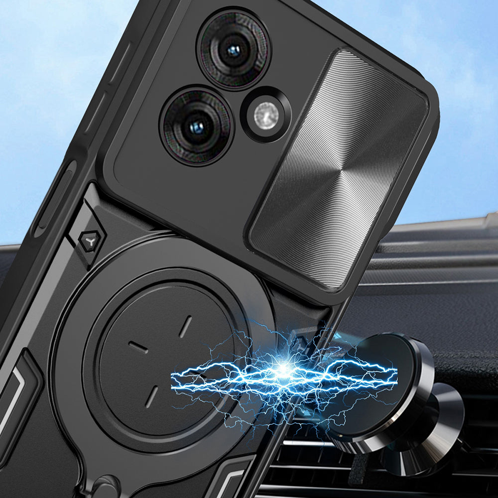 Husa pentru Motorola Moto G35, Techsuit, CamGuard Pro, Roz Aurie