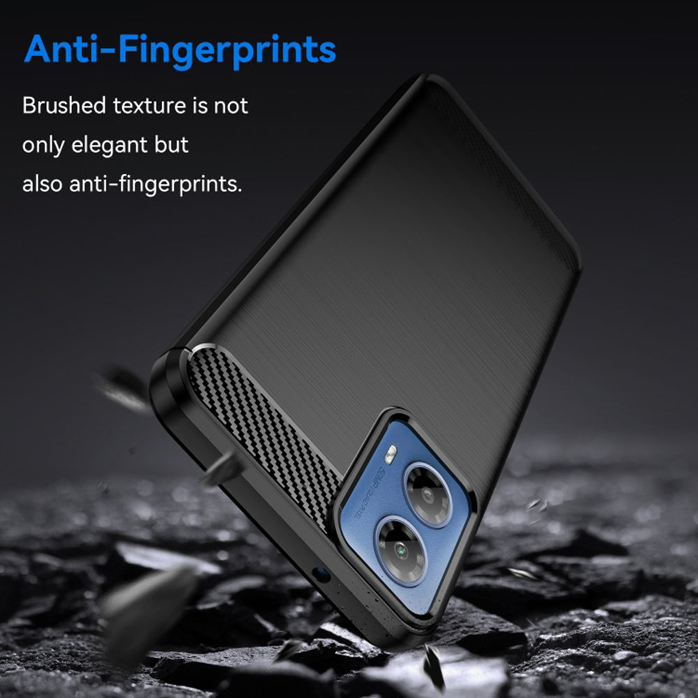 Husa pentru Motorola Moto G45 / G34, Techsuit, Carbon, Neagra