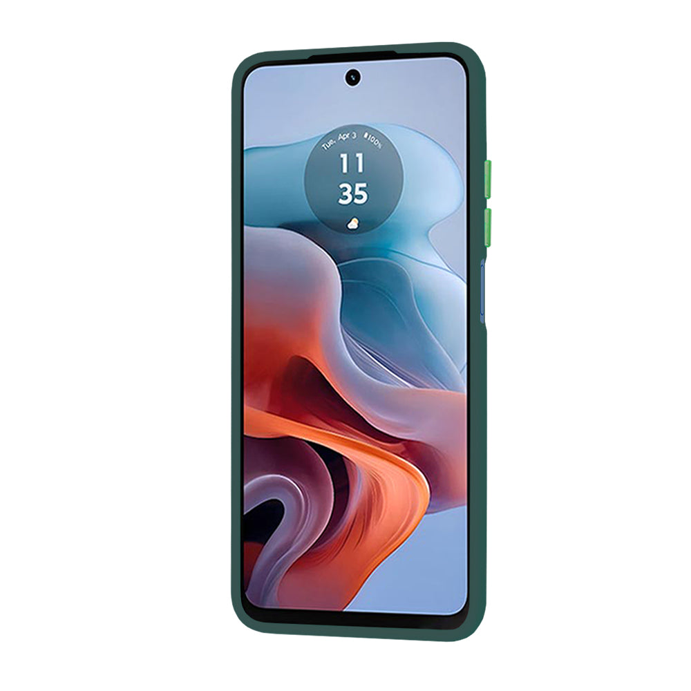 Husa pentru Motorola Moto G45 / G34, Techsuit, HaloFrost, Verde