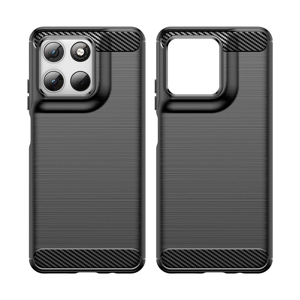 Husa pentru Motorola Moto G47 / G37 Power / G37 / G67 Power / G57 Power, Techsuit, Carbon, Neagra