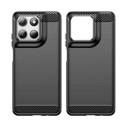 Husa pentru Motorola Moto G47 / G37 Power / G37 / G67 Power / G57 Power, Techsuit, Carbon, Neagra