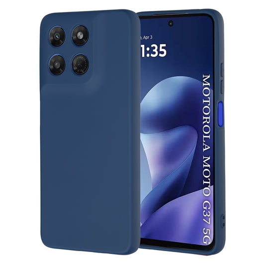Husa pentru Motorola Moto G47 / G37 Power / G37, Techsuit, SoftFlex, Bleumarin
