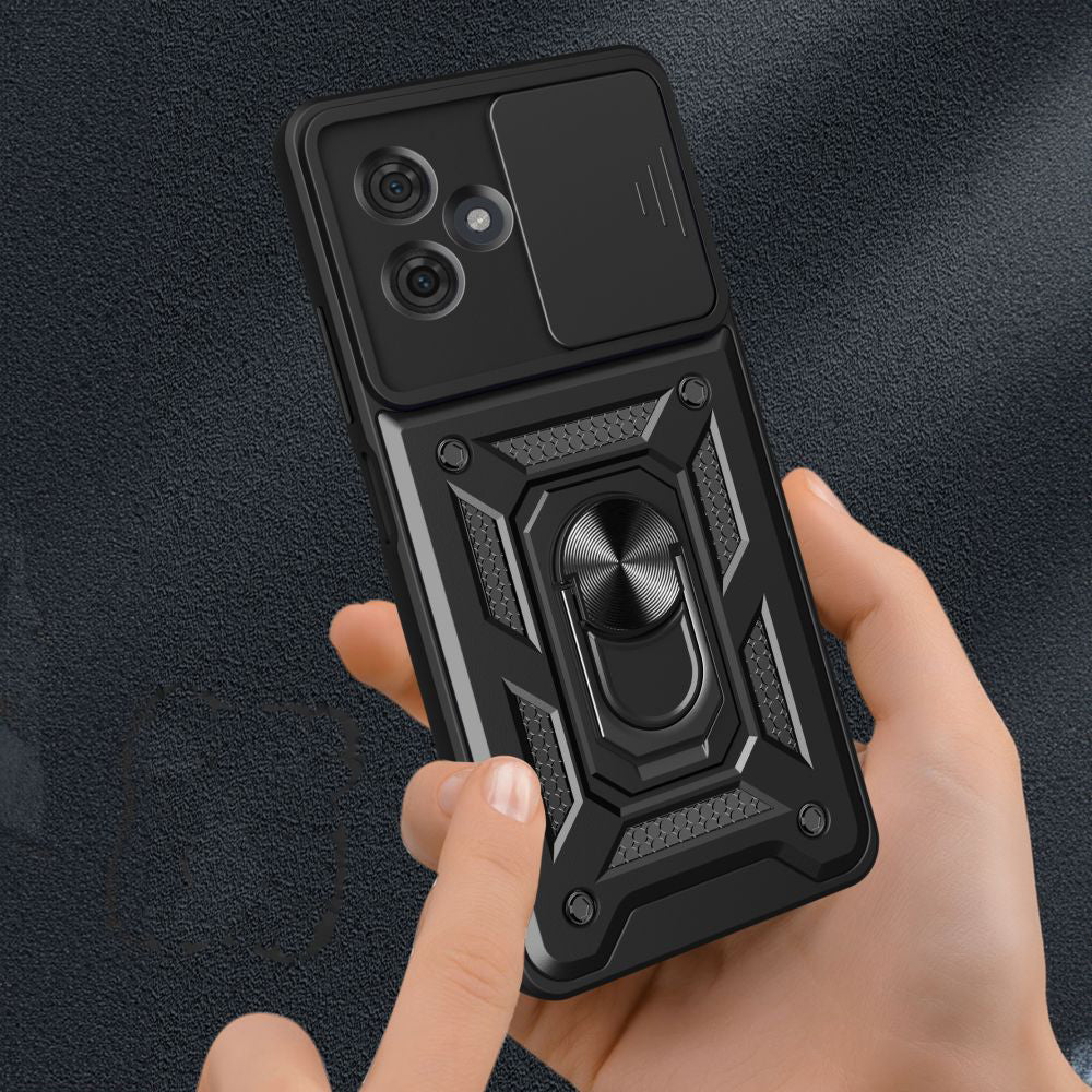 Husa pentru Motorola Moto G54, Techsuit, CamShield, Neagra