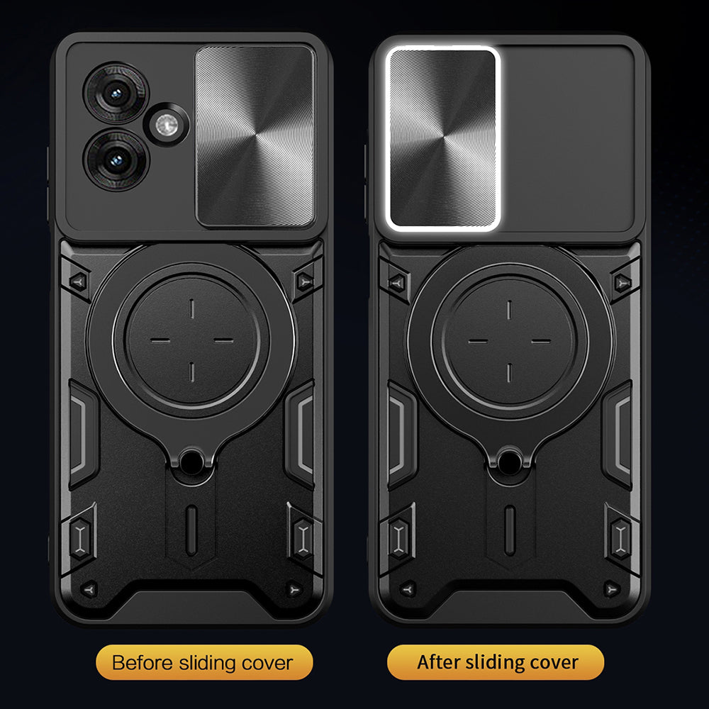 Husa pentru Motorola Moto G55, Techsuit, CamGuard Pro, Albastra