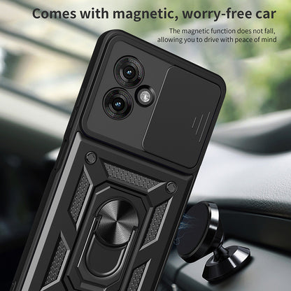 Husa pentru Motorola Moto G55, Techsuit, CamShield, Neagra