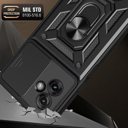 Husa pentru Motorola Moto G55, Techsuit, CamShield, Roz