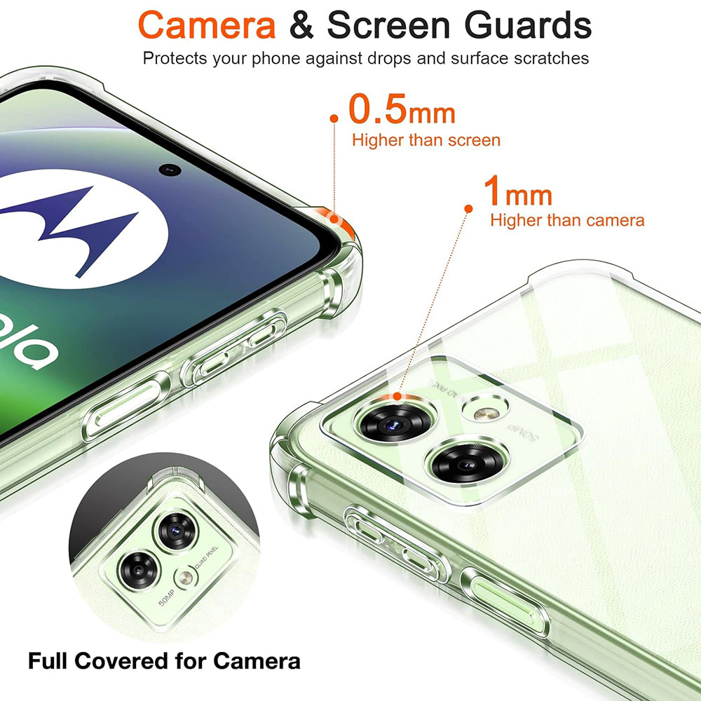 Husa pentru Motorola Moto G55, Techsuit, Shockproof Clear, Transparenta
