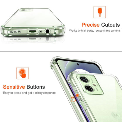 Husa pentru Motorola Moto G55, Techsuit, Shockproof Clear, Transparenta