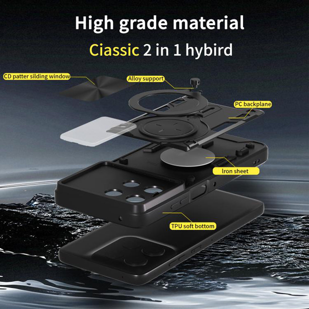 Husa pentru Motorola Moto G56, Techsuit, CamGuard Pro, Neagra