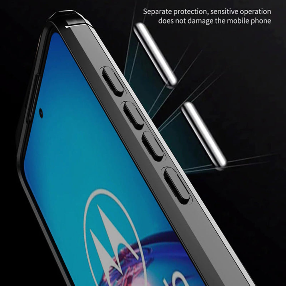 Husa pentru Motorola Moto G60, Techsuit, Carbon, Neagra