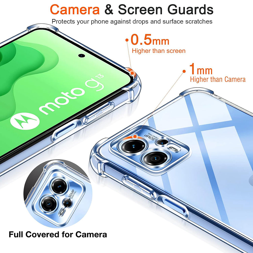 Husa pentru Motorola Moto G62 5G, Techsuit, Shockproof Clear, Transparenta