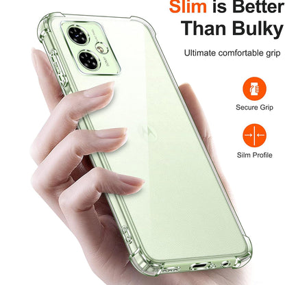 Husa pentru Motorola Moto G64 / G54 Power Edition, Techsuit, Shockproof Clear, Transparenta