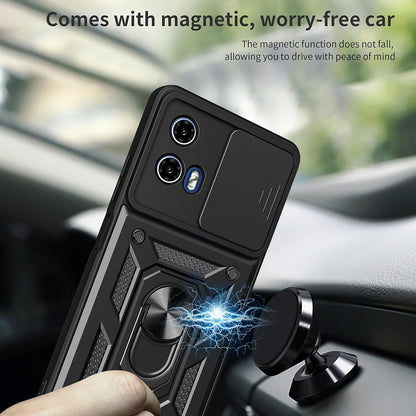 Husa pentru Motorola Moto G67 Power / G57 Power, Techsuit, CamShield, Neagra