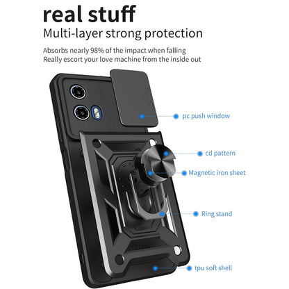 Husa pentru Motorola Moto G71 5G, Techsuit, CamShield, Neagra