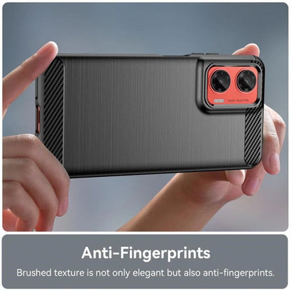 Husa pentru Motorola Moto G75, Techsuit, Carbon, Albastra