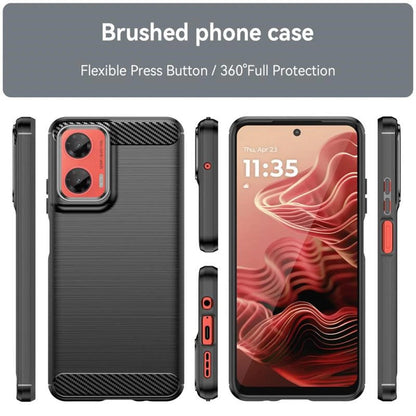 Husa pentru Motorola Moto G75, Techsuit, Carbon, Neagra