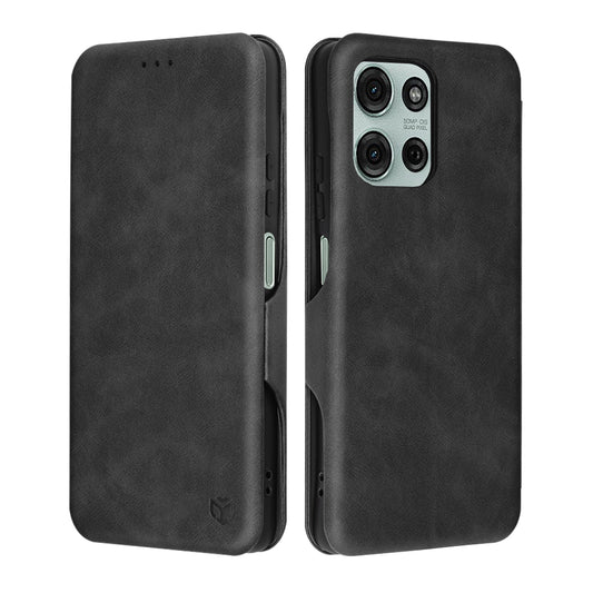 Husa pentru Motorola Moto G75, Techsuit, Safe Wallet Plus, Neagra