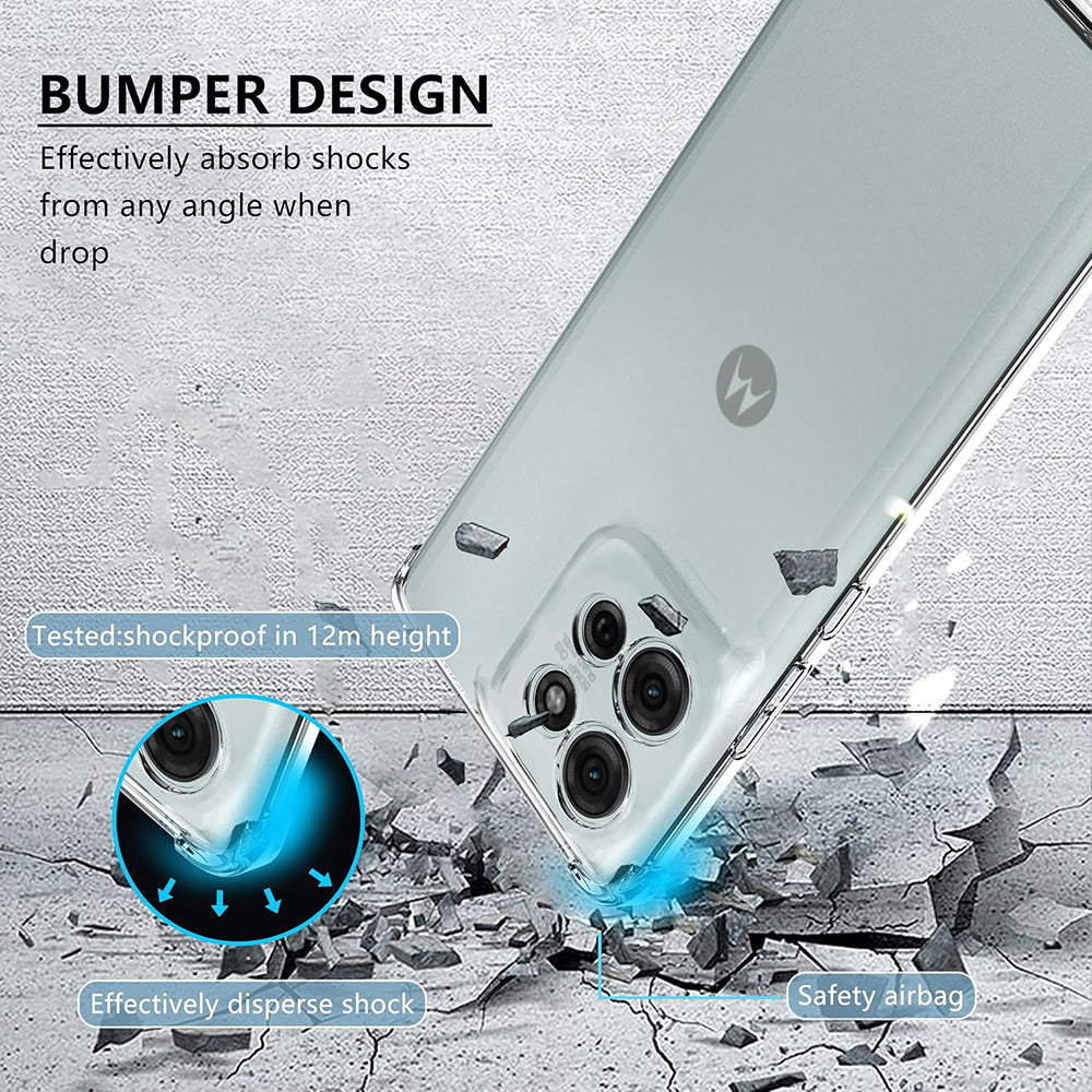 Husa pentru Motorola Moto G75, Techsuit, Shockproof Clear, Transparenta