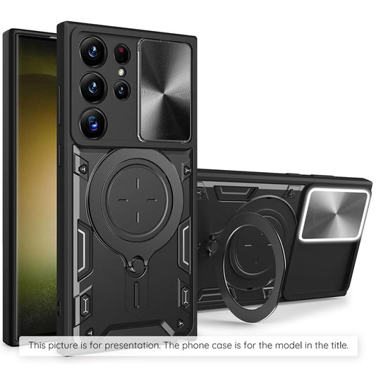 Husa pentru Motorola Moto G77 / G67, Techsuit, CamGuard Pro, Neagra