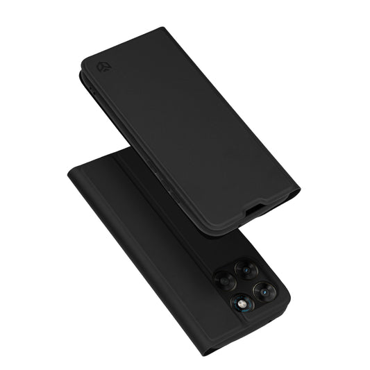 Husa pentru Motorola Moto G77 / G67, Techsuit, Magskin Book, Neagra