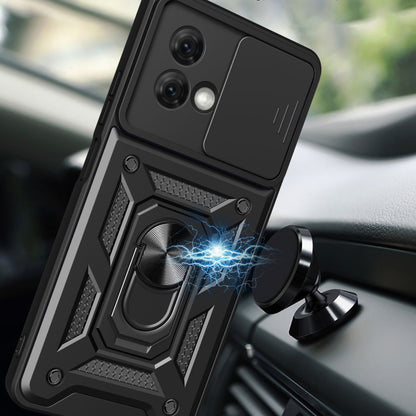 Husa pentru Motorola Moto G84, Techsuit, CamShield, Neagra