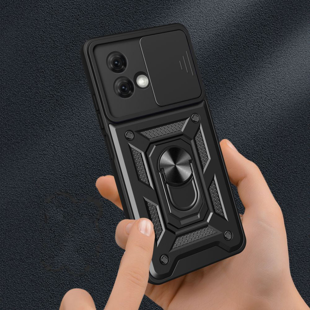 Husa pentru Motorola Moto G84, Techsuit, CamShield, Neagra