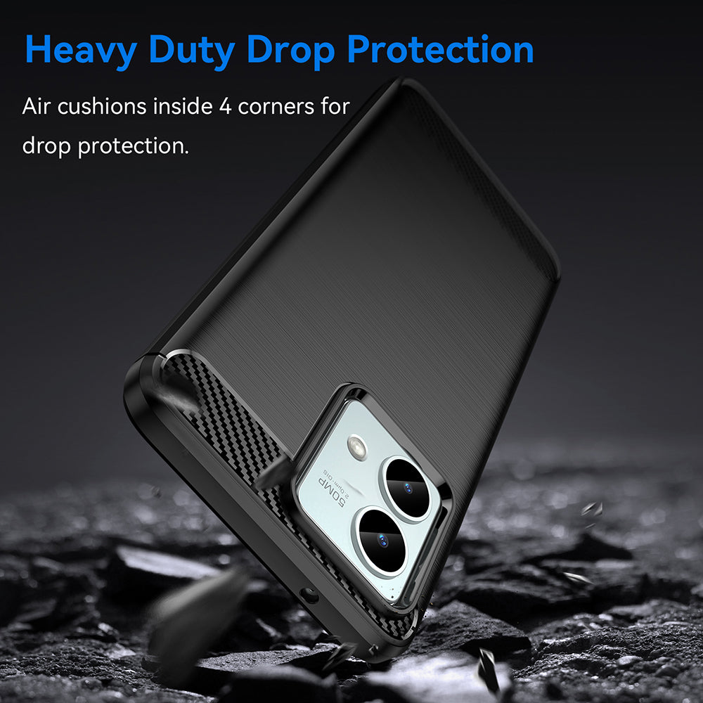 Husa pentru Motorola Moto G84, Techsuit, Carbon, Neagra