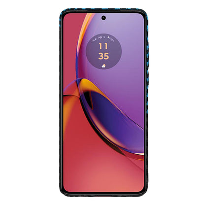 Husa pentru Motorola Moto G84, Techsuit, Carbonite FiberShell, Neagra Bleu