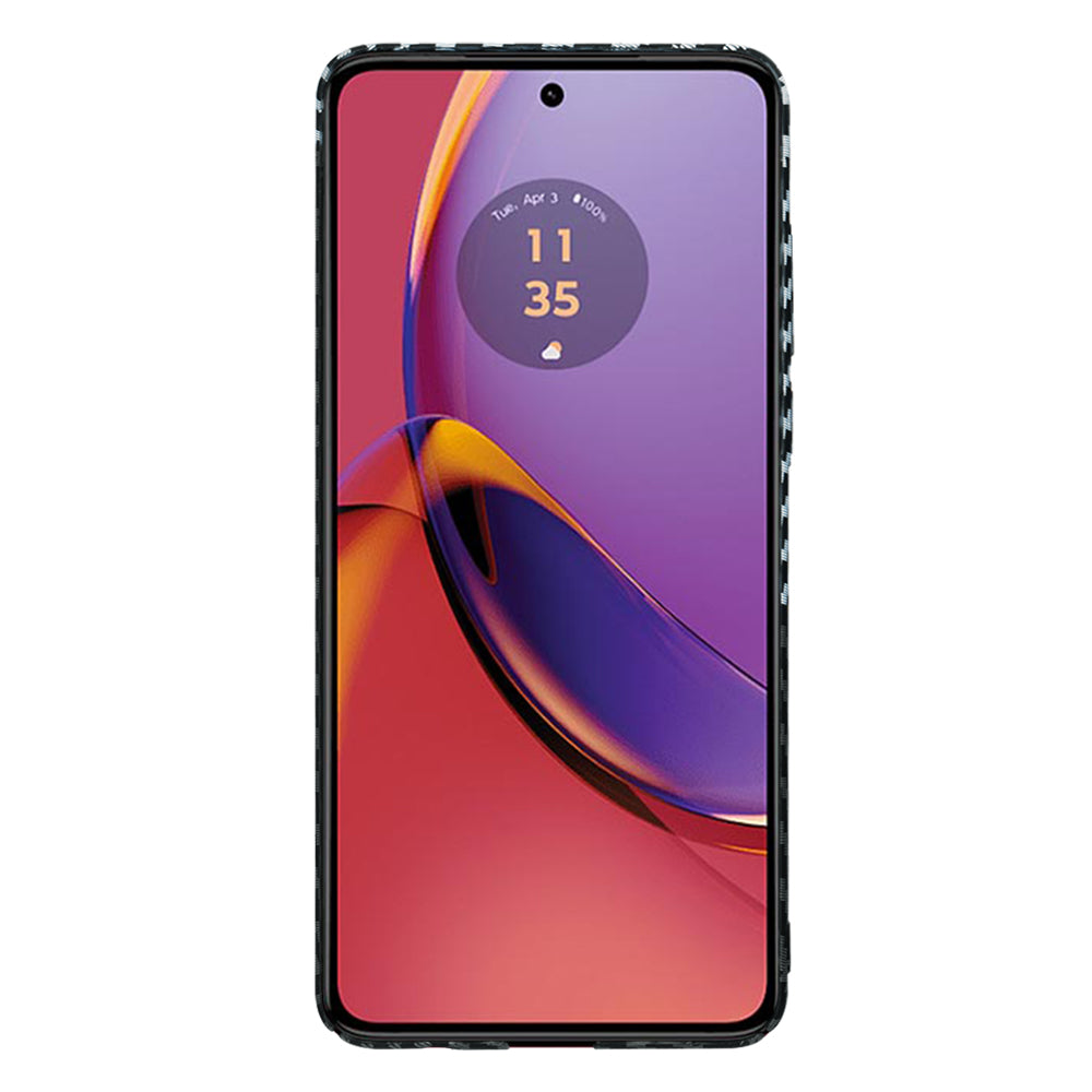 Husa pentru Motorola Moto G84, Techsuit, Carbonite FiberShell, Neagra Gri