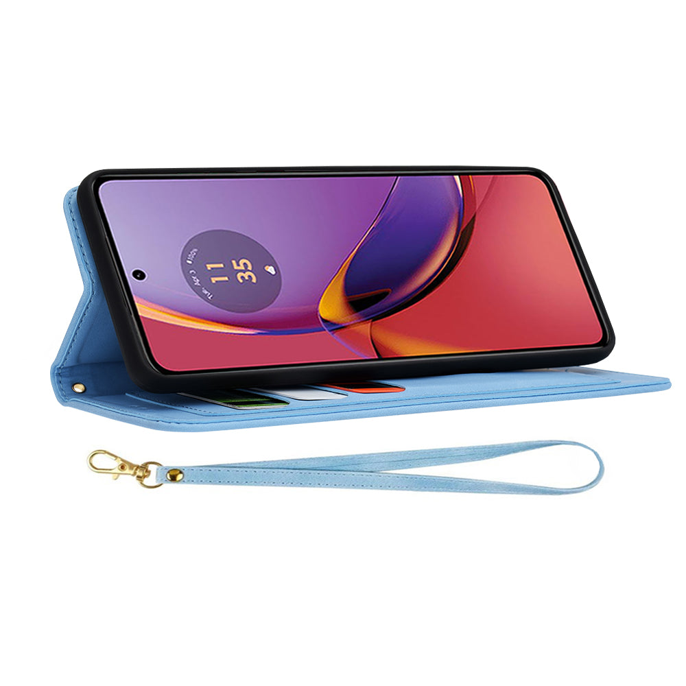 Husa pentru Motorola Moto G84, Techsuit, FlipCraft, Bleu