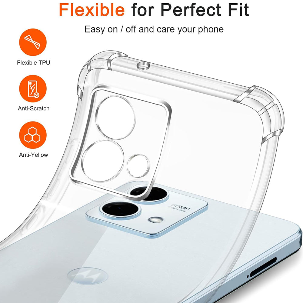 Husa pentru Motorola Moto G84, Techsuit, Shockproof Clear, Transparenta