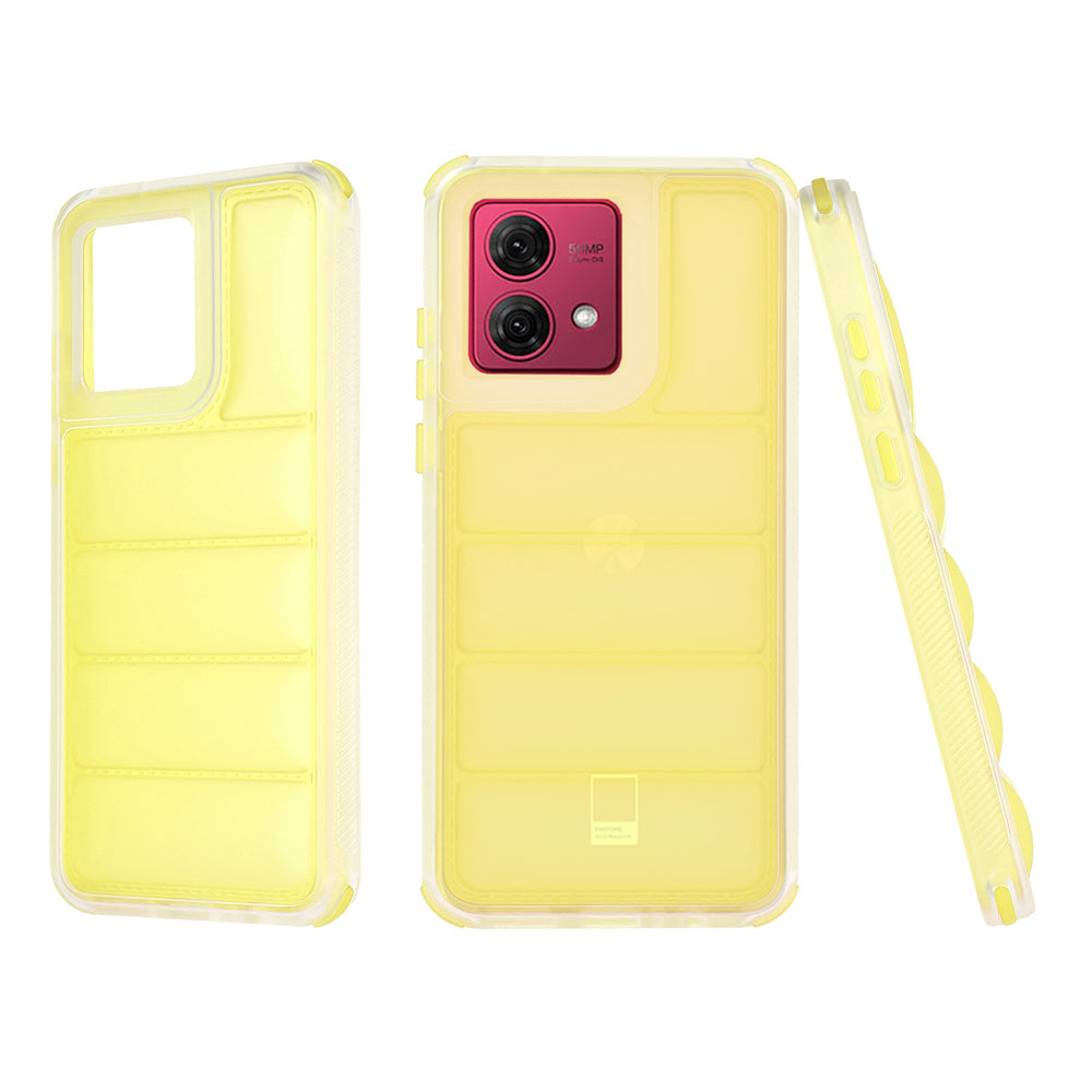 Husa pentru Motorola Moto G84, Techsuit, Wave Shield, Galbena