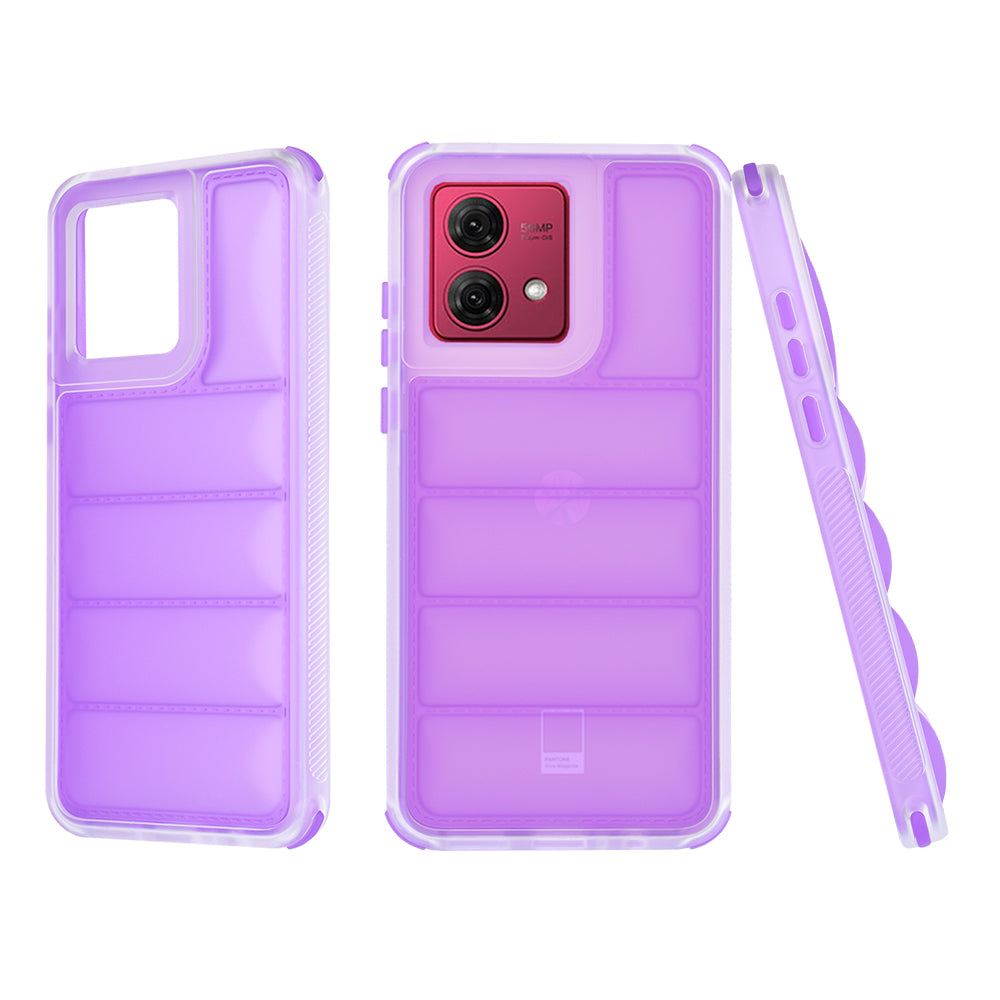 Husa pentru Motorola Moto G84, Techsuit, Wave Shield, Mov